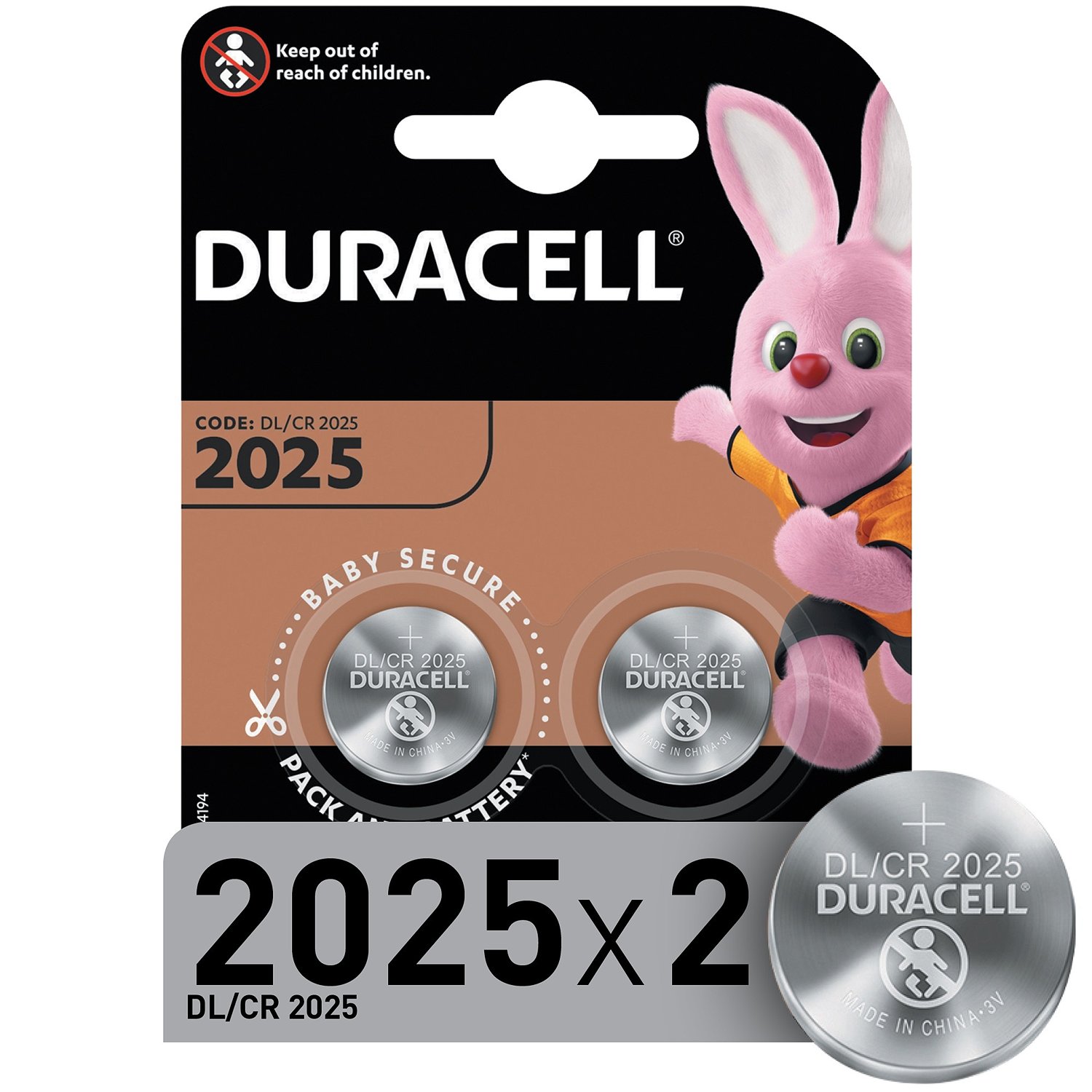 Батарейки Duracell 2025 3V 2 шт