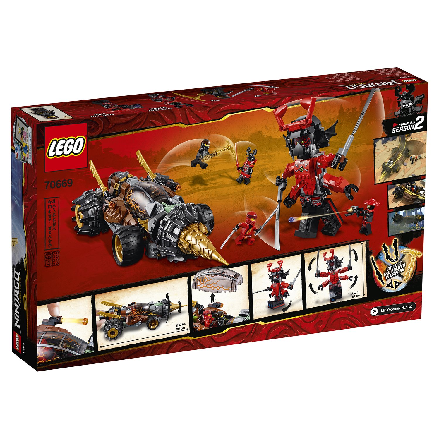 Lego Ninjago 70669 Земляной бур Коула