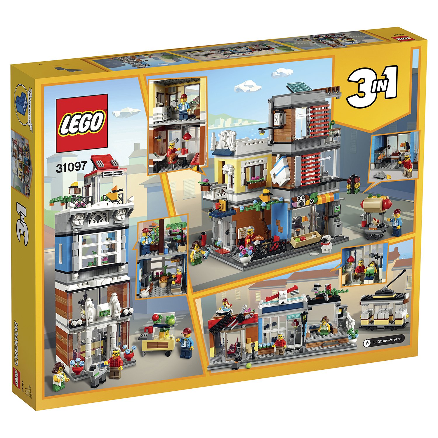 Lego Creator 31097 Зоомагазин и кафе в центре города