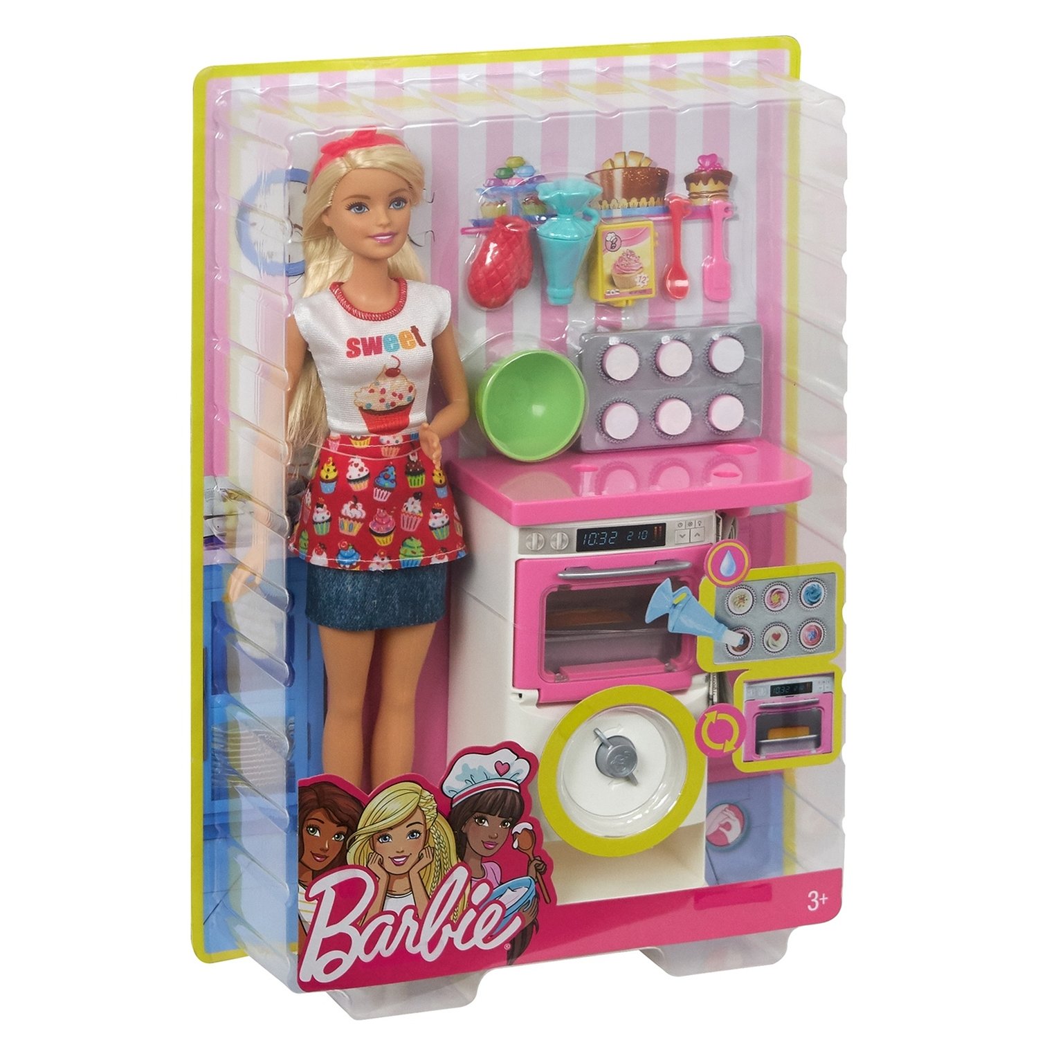 Кукла Barbie FHP57 Пекарь с набором для выпечки