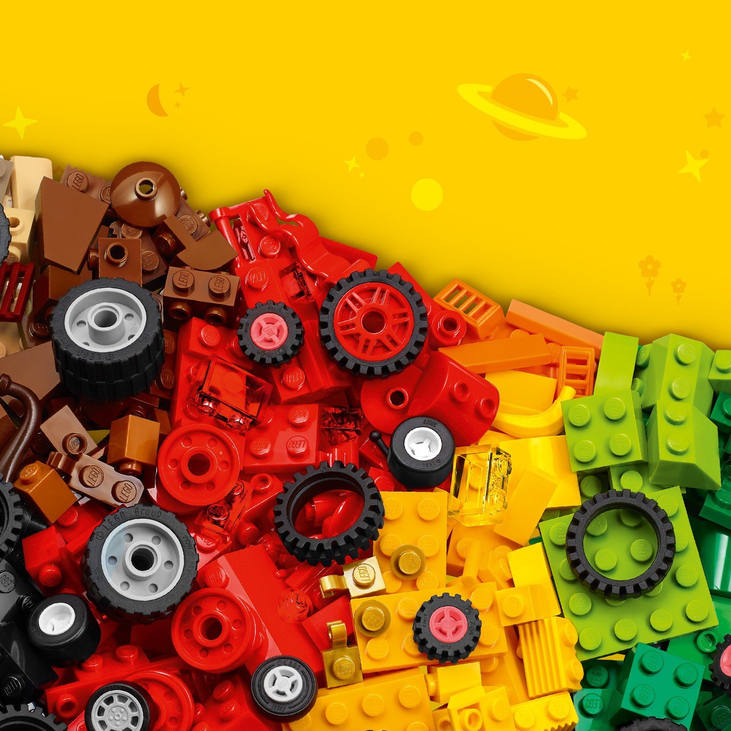 Lego Classic 11014 Кубики и колёса