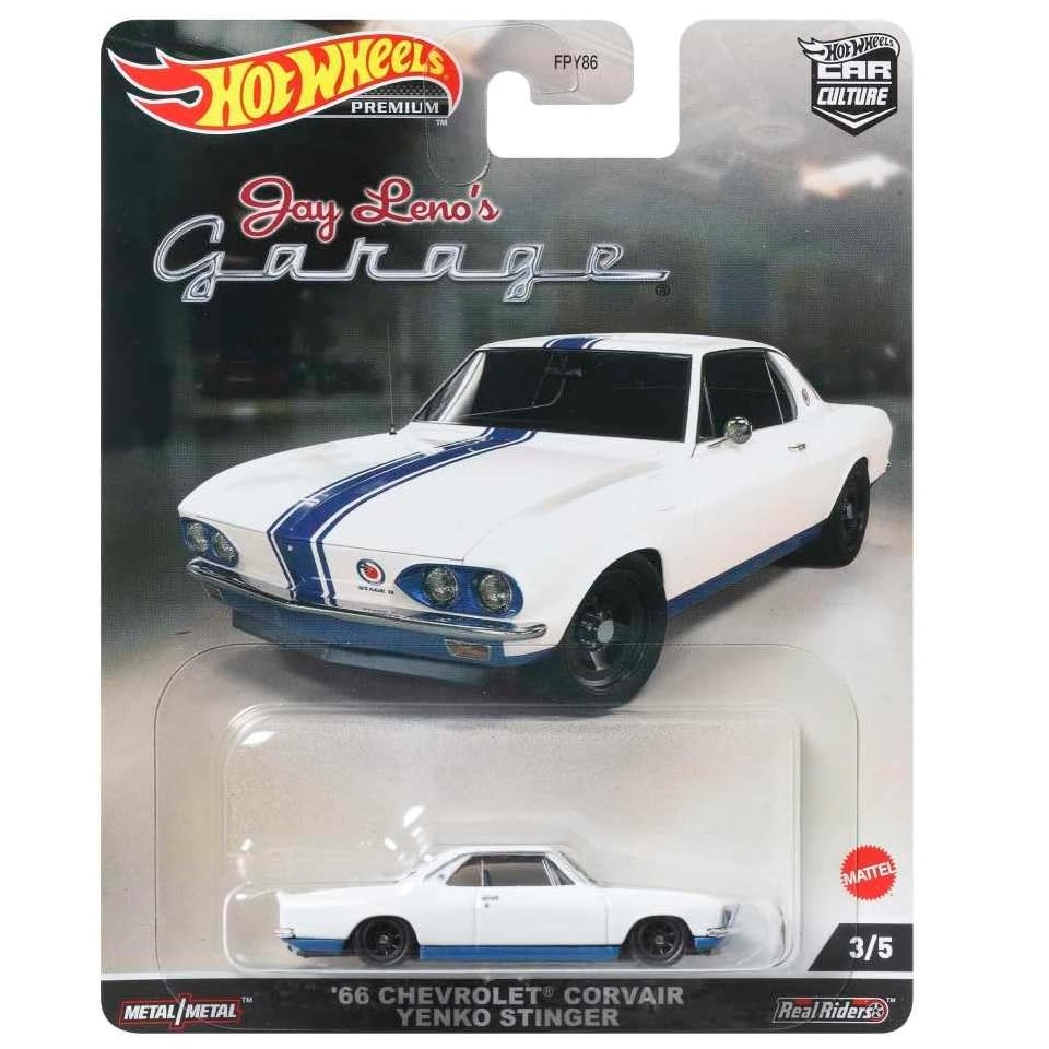 Машинка Hot Wheels Premium HCJ84 '66 Chevrolet Corvair Yenko Stinger Jay Leno's Garage 3/5