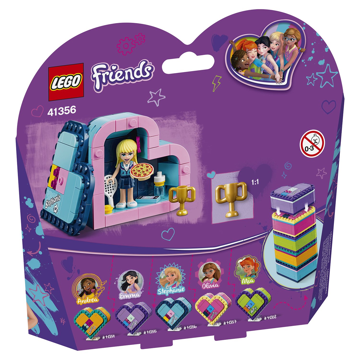 Lego Friends 41356 Шкатулка-сердечко Стефани