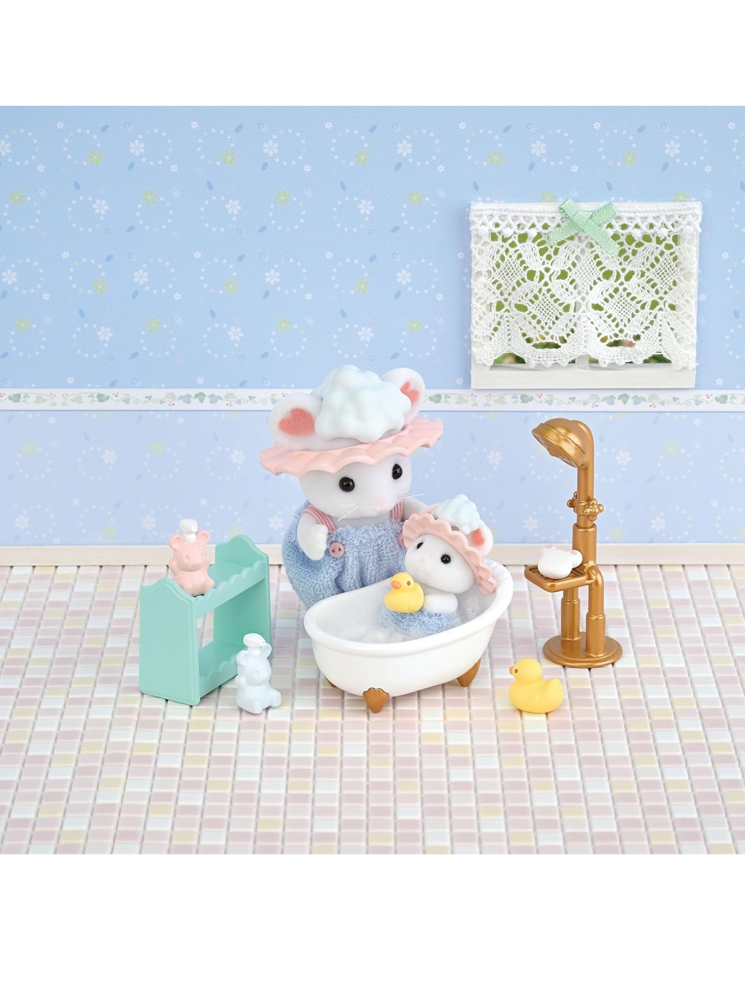 Набор Sylvanian Families 5805 Зефирные мышата и набор для купания