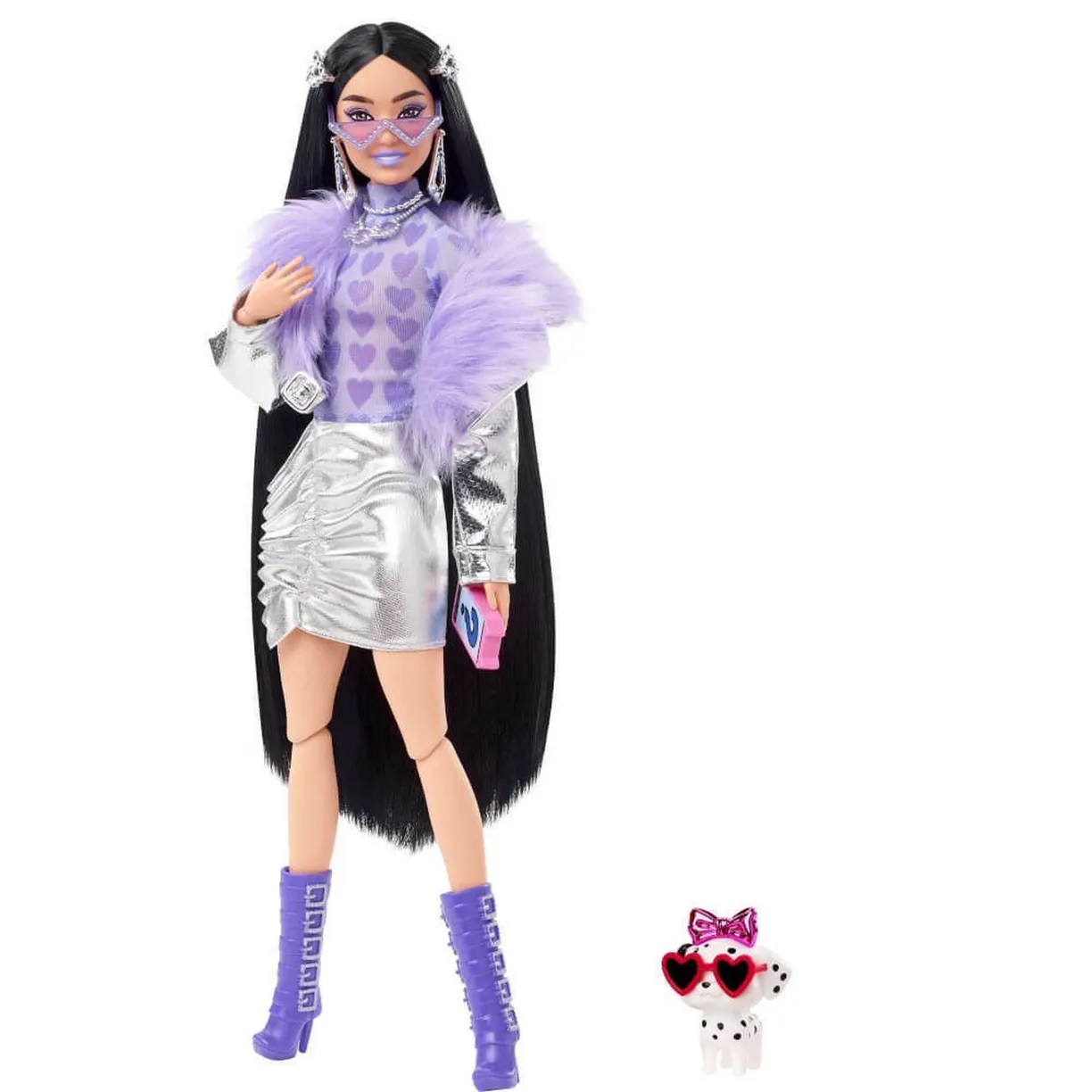 Кукла Barbie HHN07 Экстра 15 в серебрянном платье
