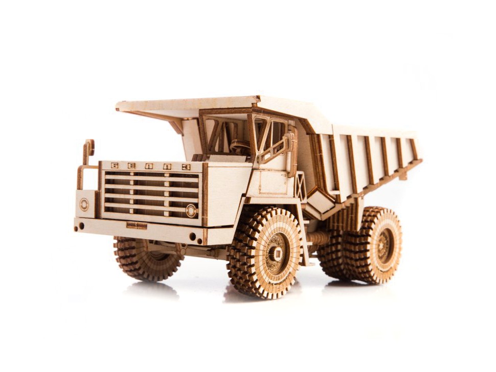 Сборная деревянная модель Baumi БЕЛАЗ 540А 1/35 арт.11001