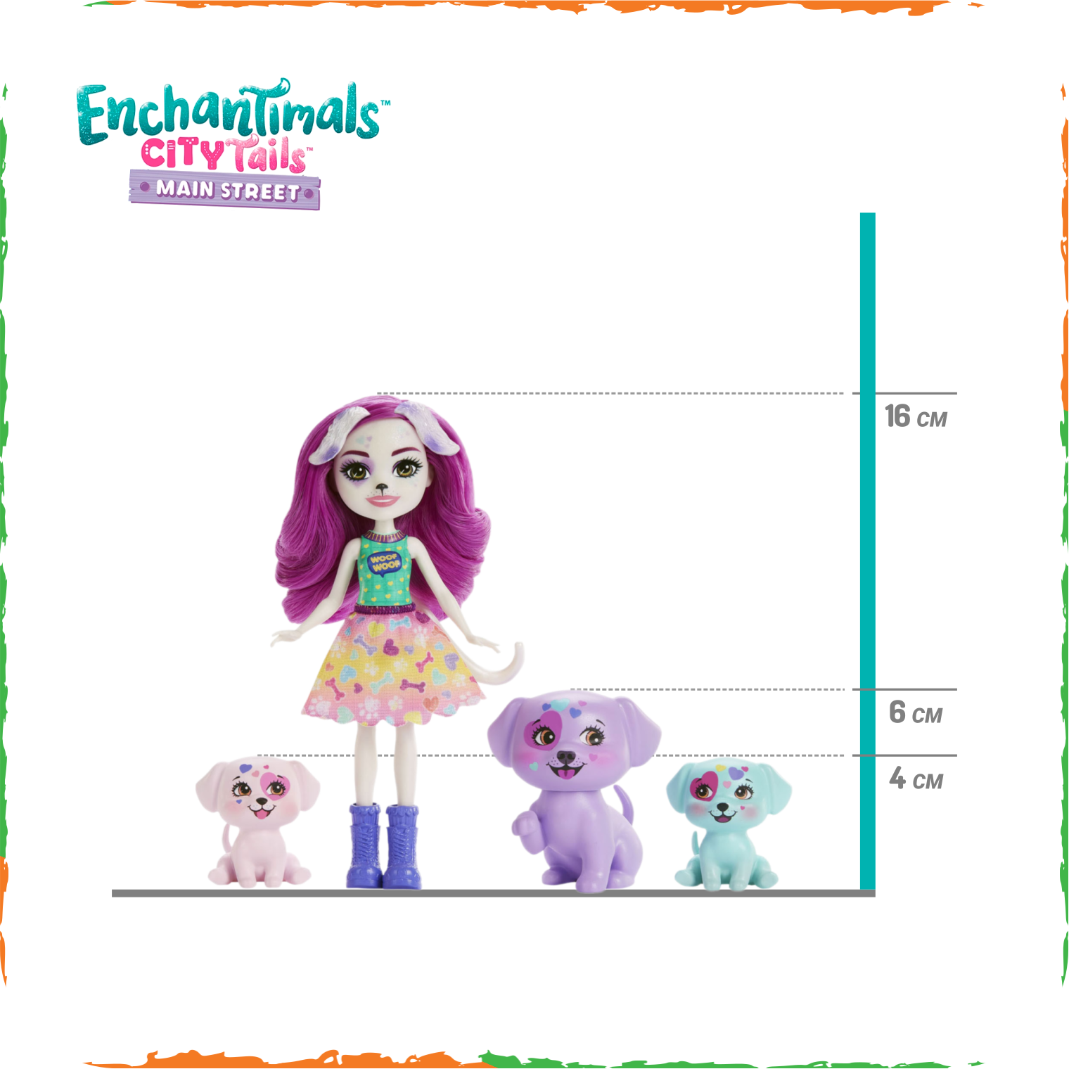 Набор Enchantimals HKN14 Семейство далматинцев Дессы