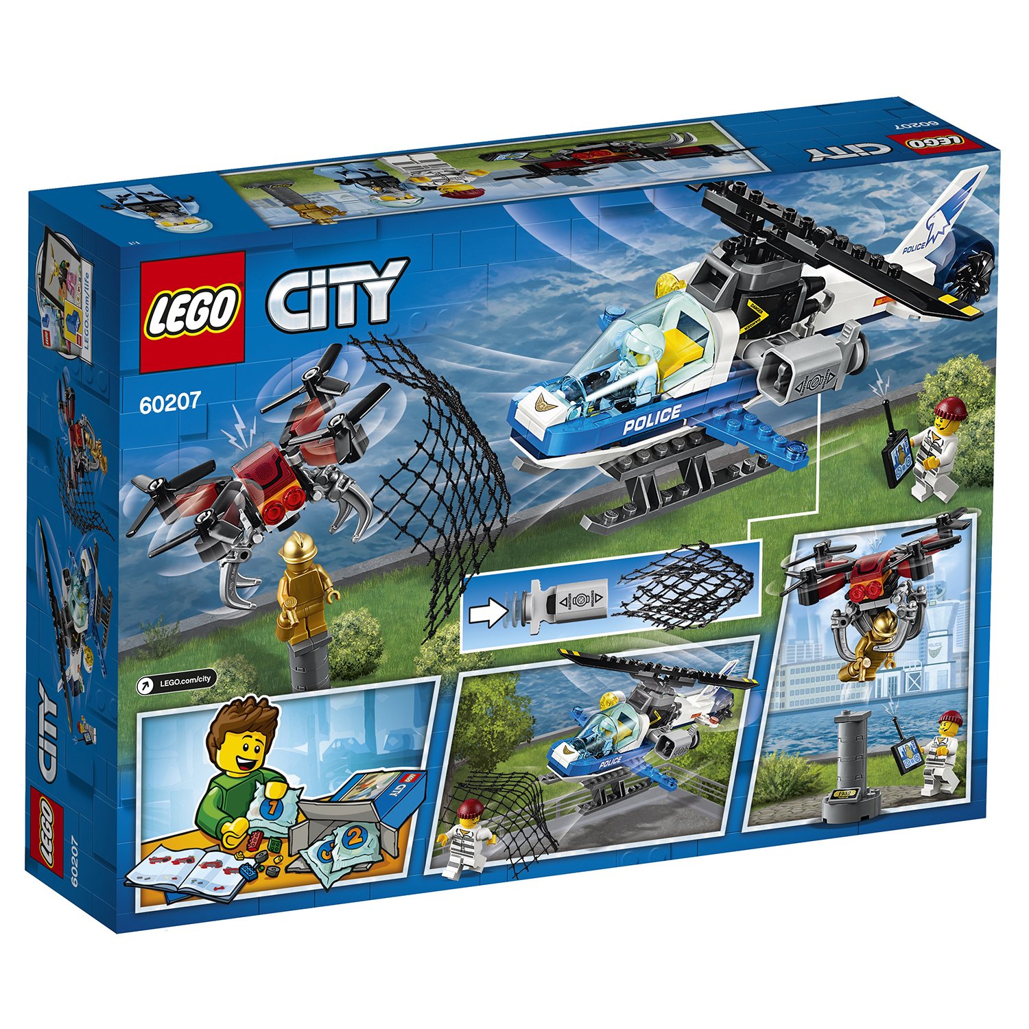 Lego City 60207 Воздушная полиция: Погоня дронов