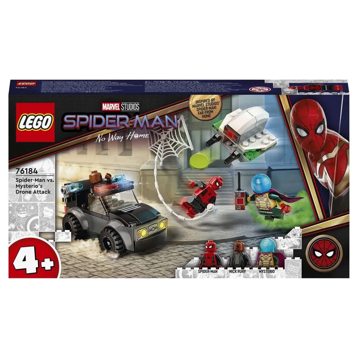 Lego Super Heroes 76184 Человек-паук против атаки дронов Мистерио