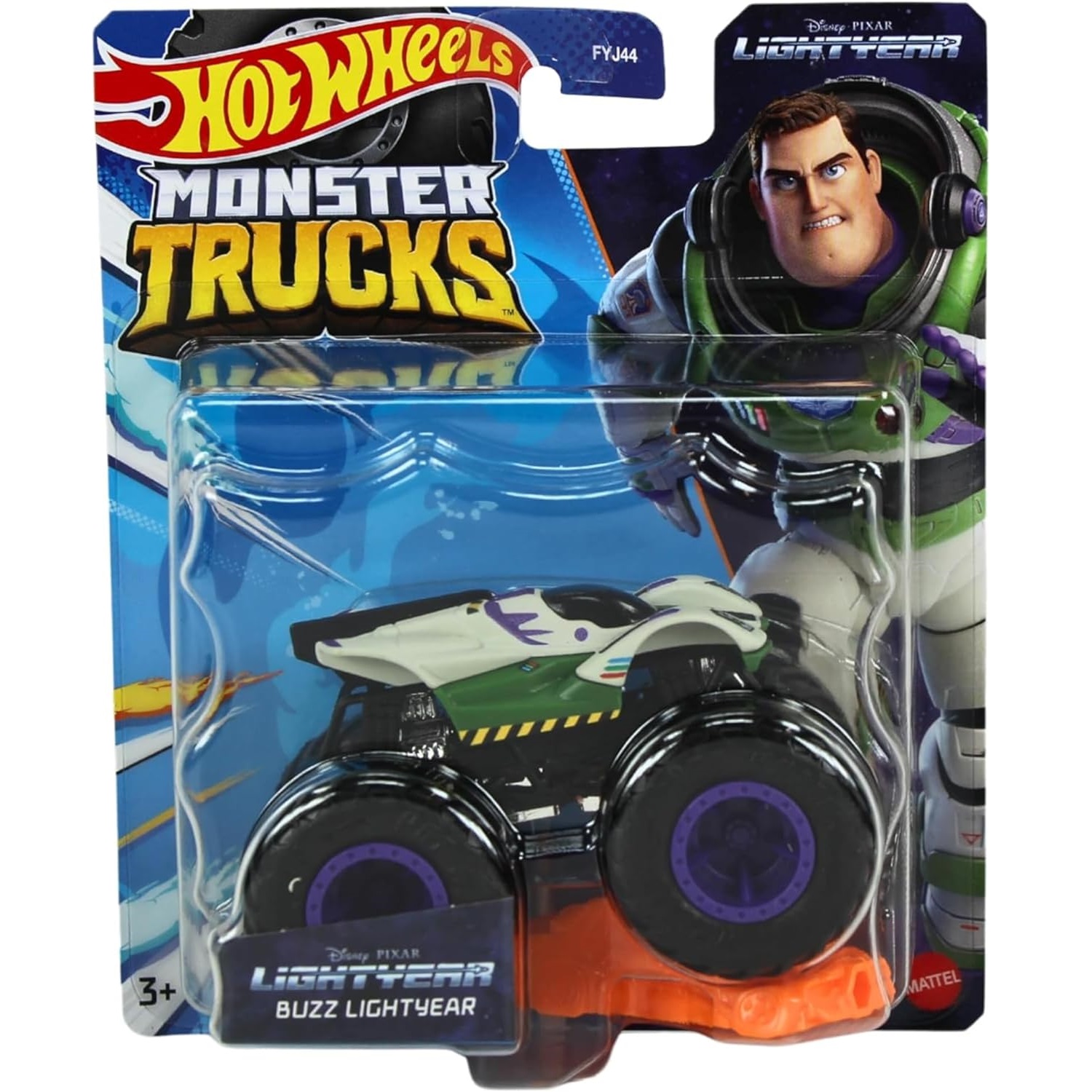Машинка Hot Wheels HPX07 Monster Trucks Lightyear 2023