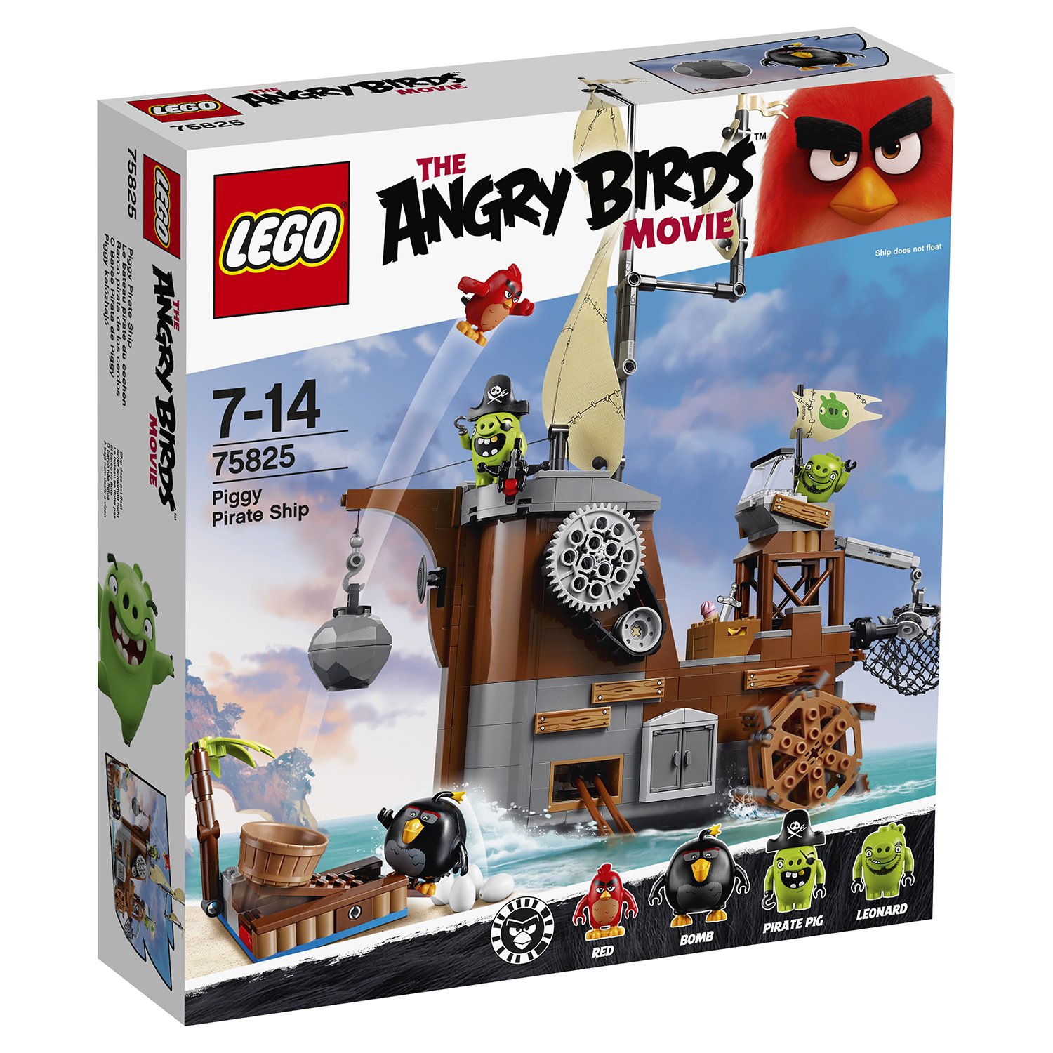 Lego Angry Birds 75825 Пиратский корабль свинок
