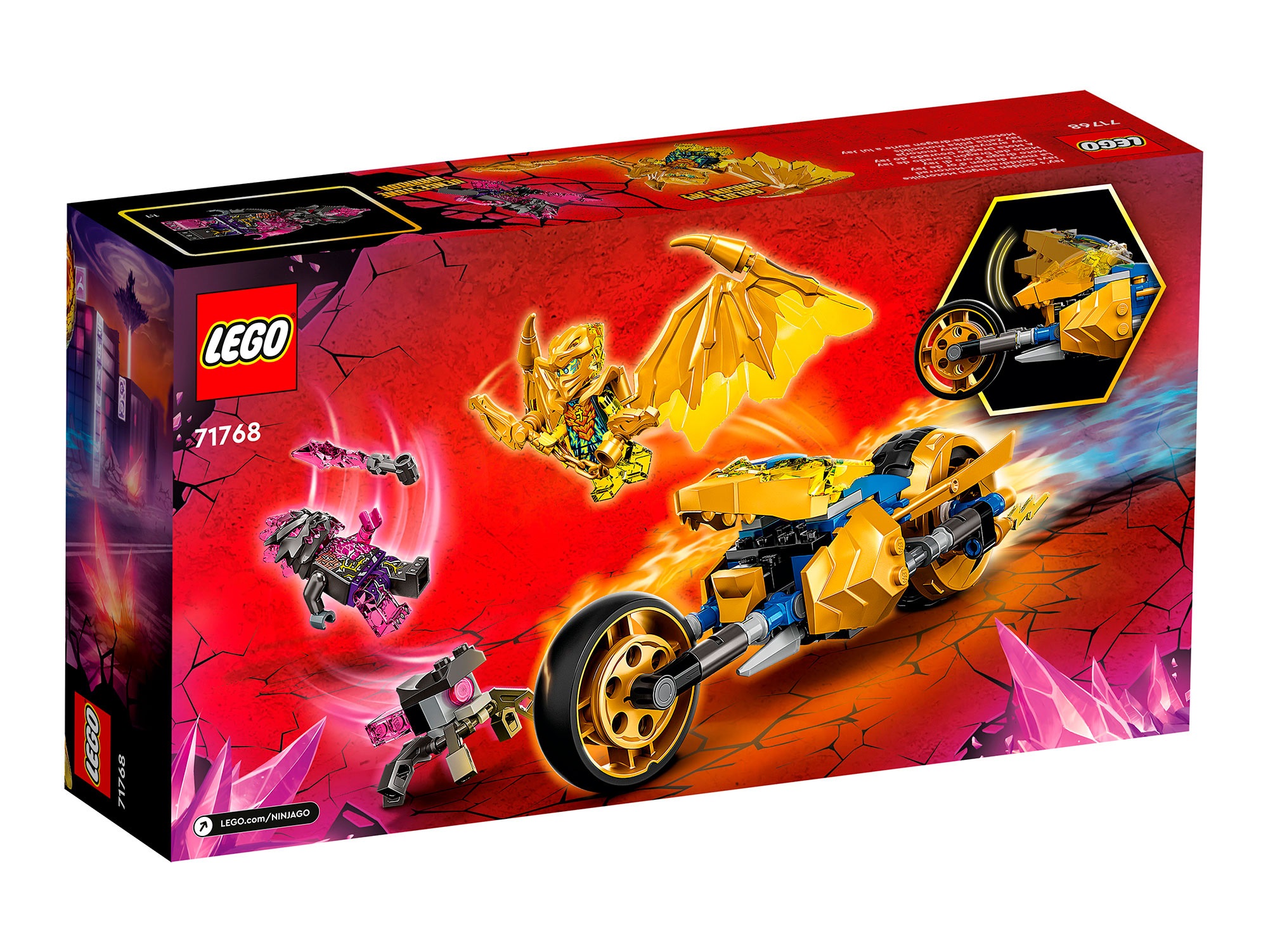 Lego Ninjago 71768 Мотоцикл Джея «Золотой дракон»