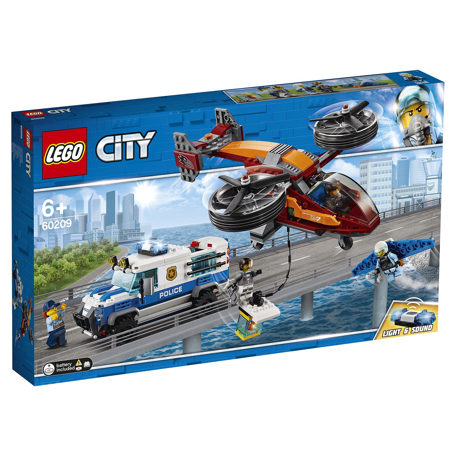 Lego City 60209 Воздушная полиция: Кража бриллиантов