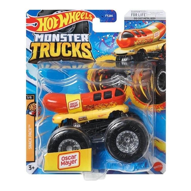 Машинка Hot Wheels HNW16 Monster Trucks Oscar Mayer 2023