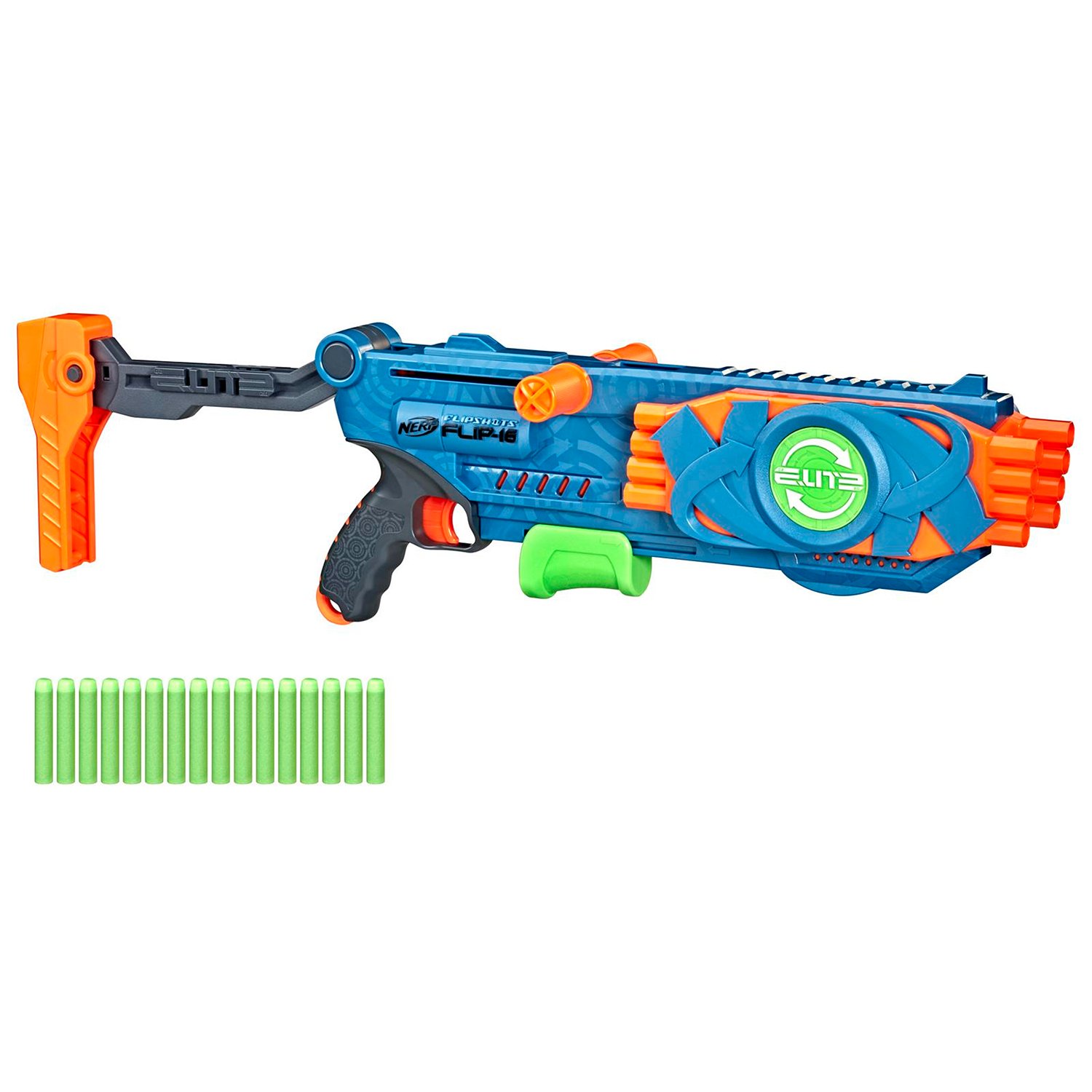 Бластер Nerf Elite 2.0 F2551 Флип 16 Эко-упаковка