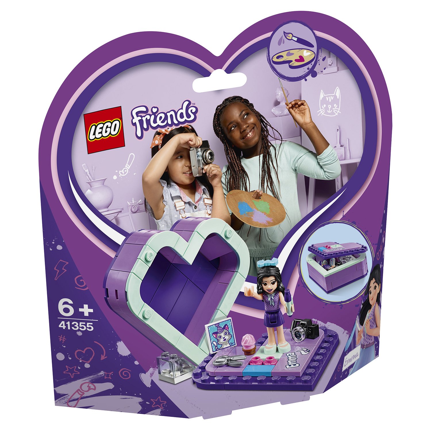 Lego Friends 41355 Шкатулка-сердечко Эммы