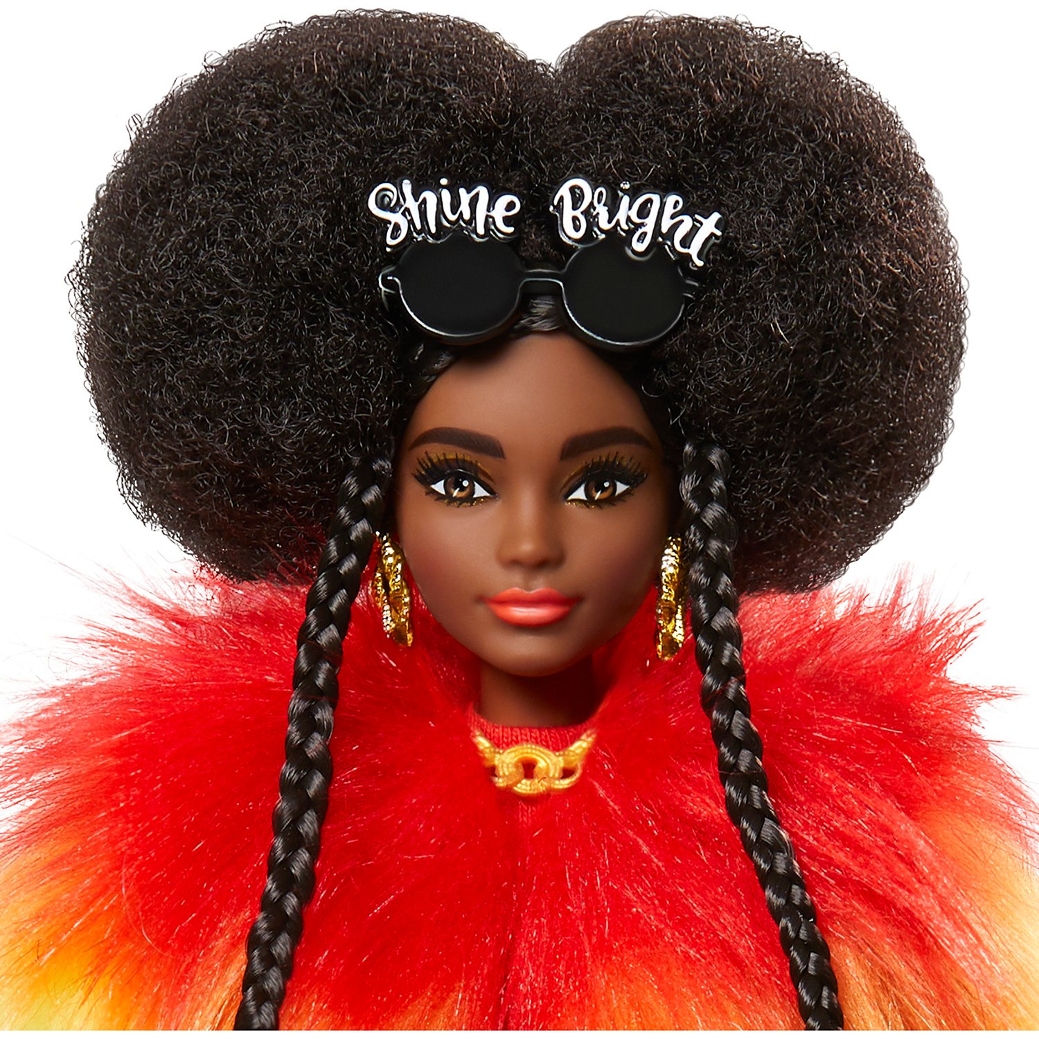 Кукла Barbie GVR04 Экстра в радужном пальто