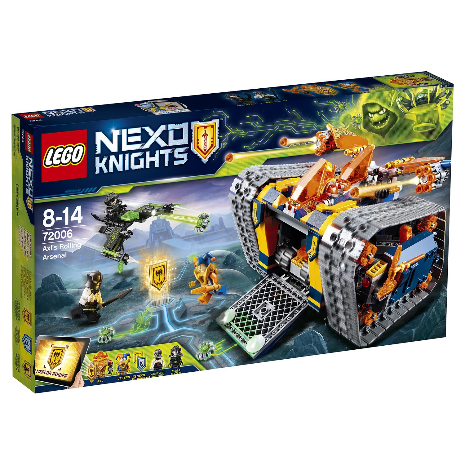 Купить конструктор Lego Nexo Knights 72006 Мобильный арсенал Акселя (Лего Нексо  Найтс)- Кроки.рф