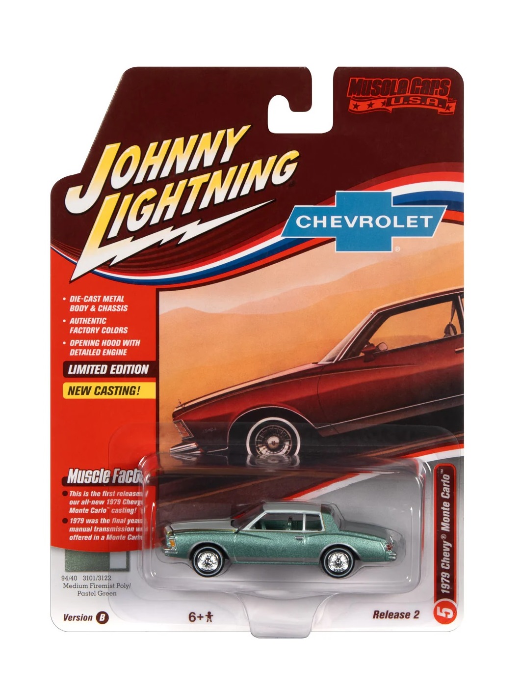 Машинка Johny Lightning 1979 Chevy Monte Carlo