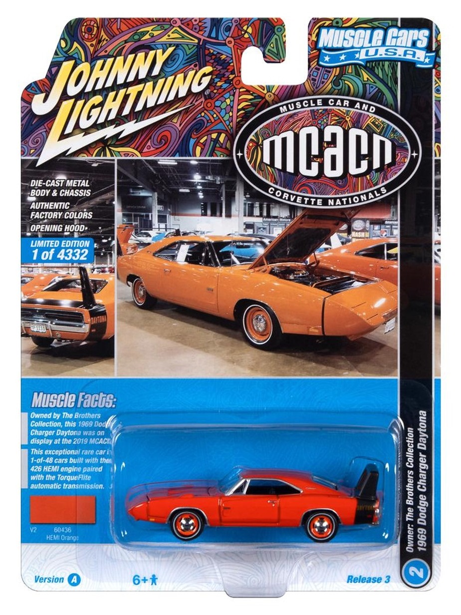 Машинка Johny Lightning 1969 Dodge Charger Daytona