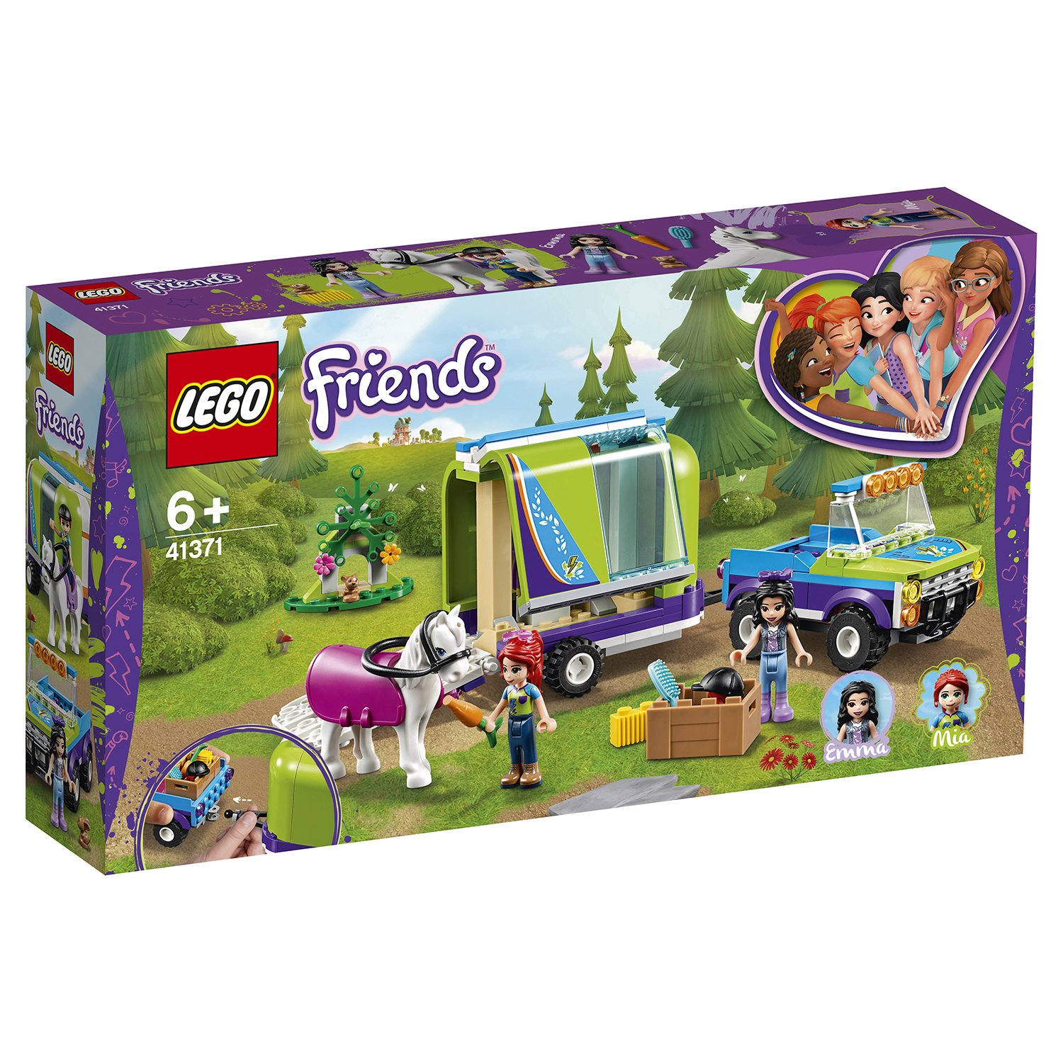Lego Friends 41371 Трейлер для лошадки Мии
