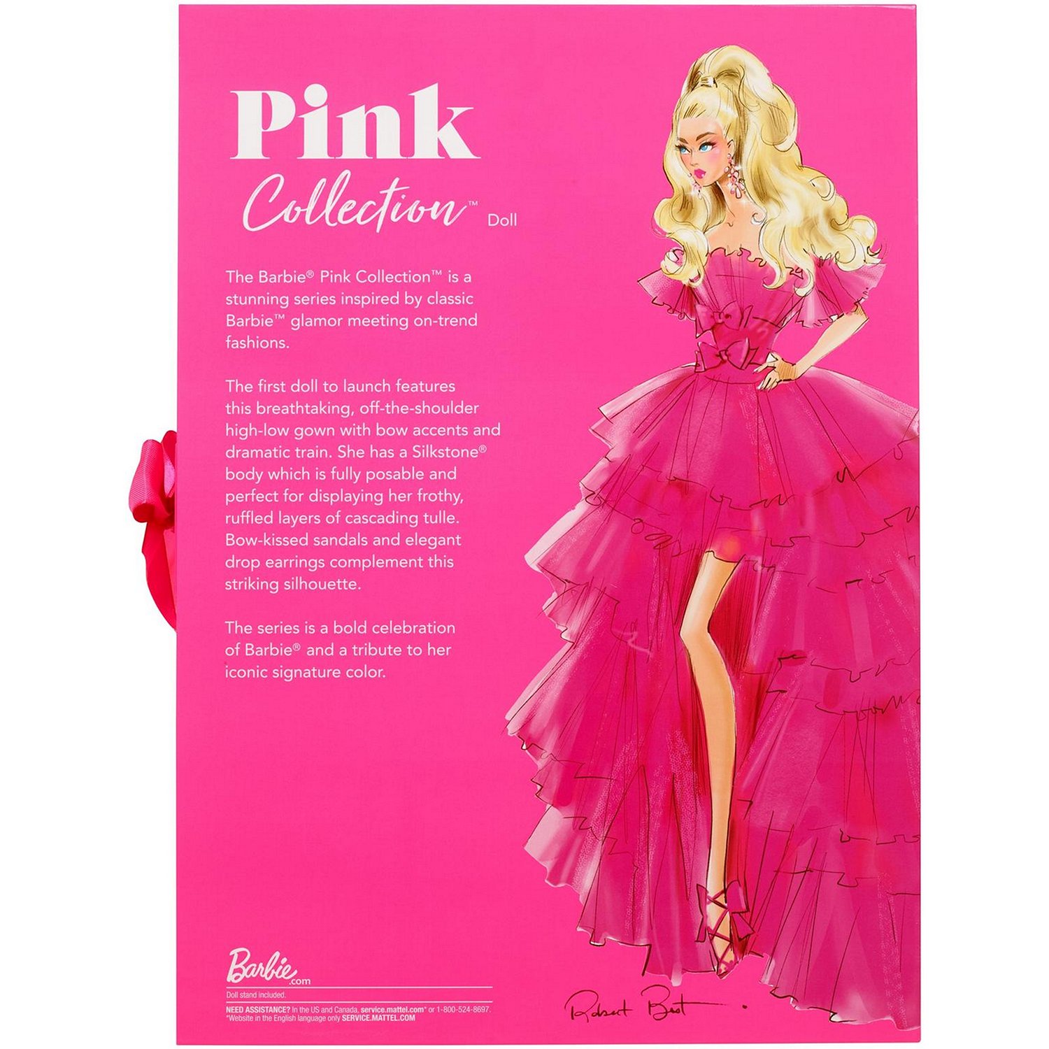 Кукла Barbie GTJ76 Золото коллекционная в розовом платье