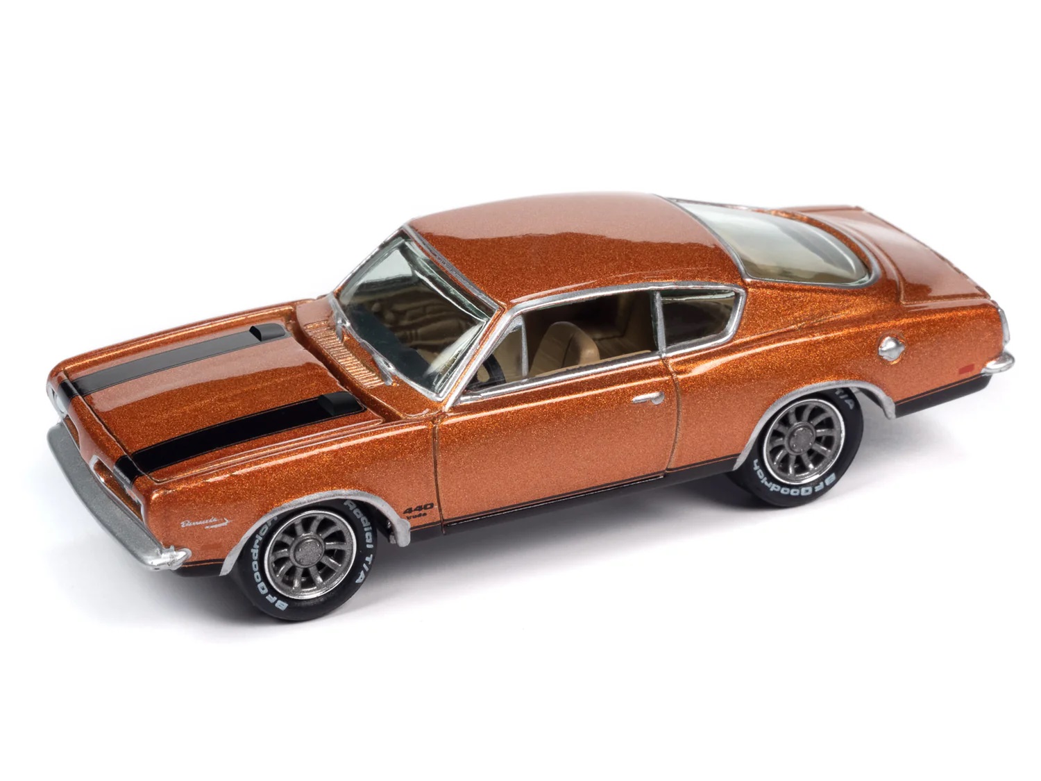 Машинка Johny Lightning Gold Collection 1969 Plymouth Barracuda Bronze
