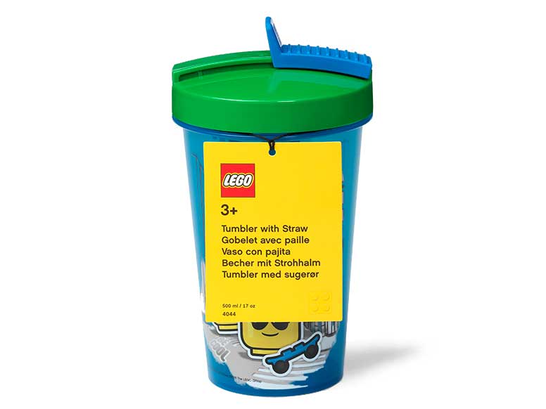 Стакан питьевой Lego 40441724 ICONIC BOY, с трубочкой