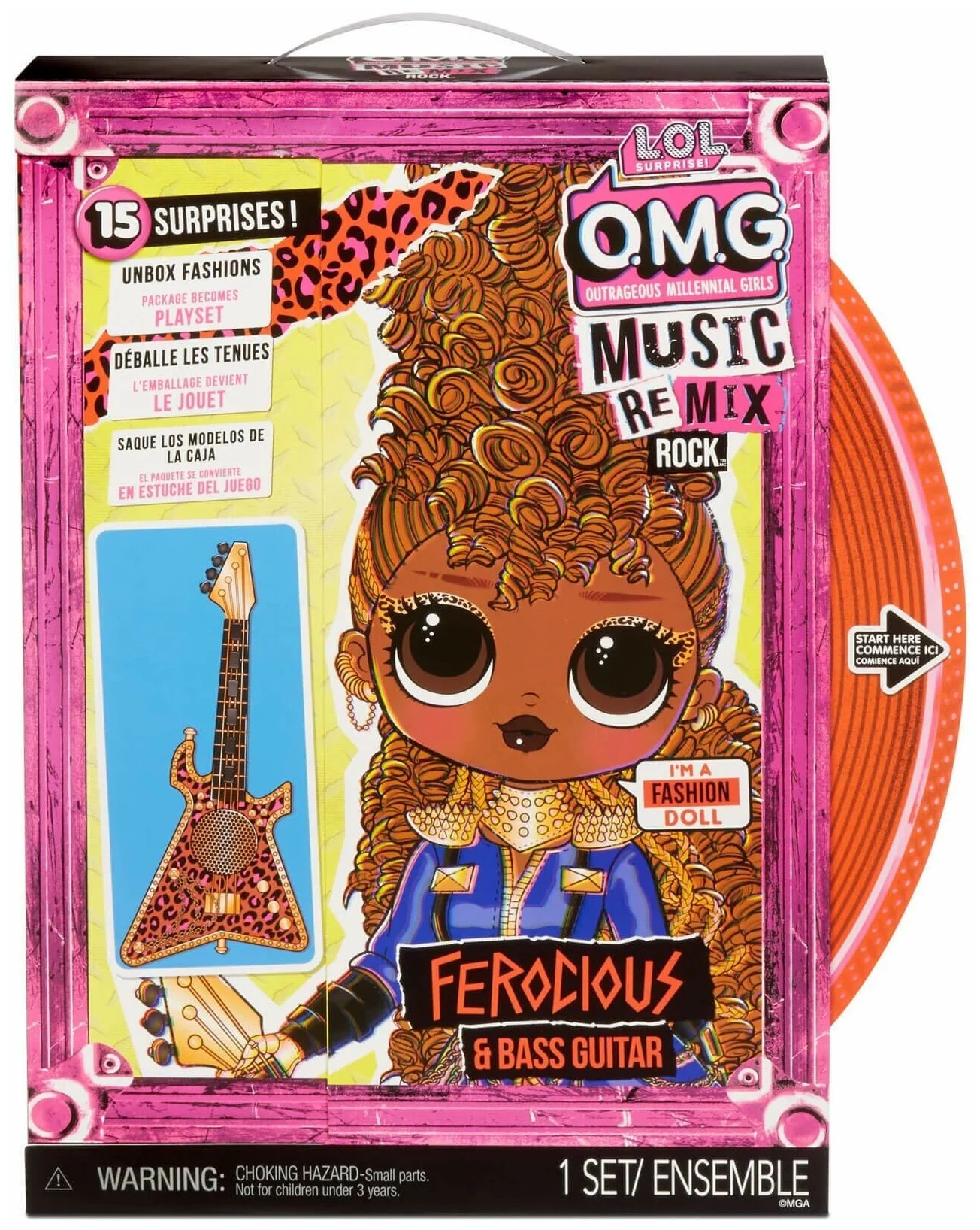 Кукла L.O.L. Surprise 577591 OMG Remix Rock - Ferocious and Bass Guitar