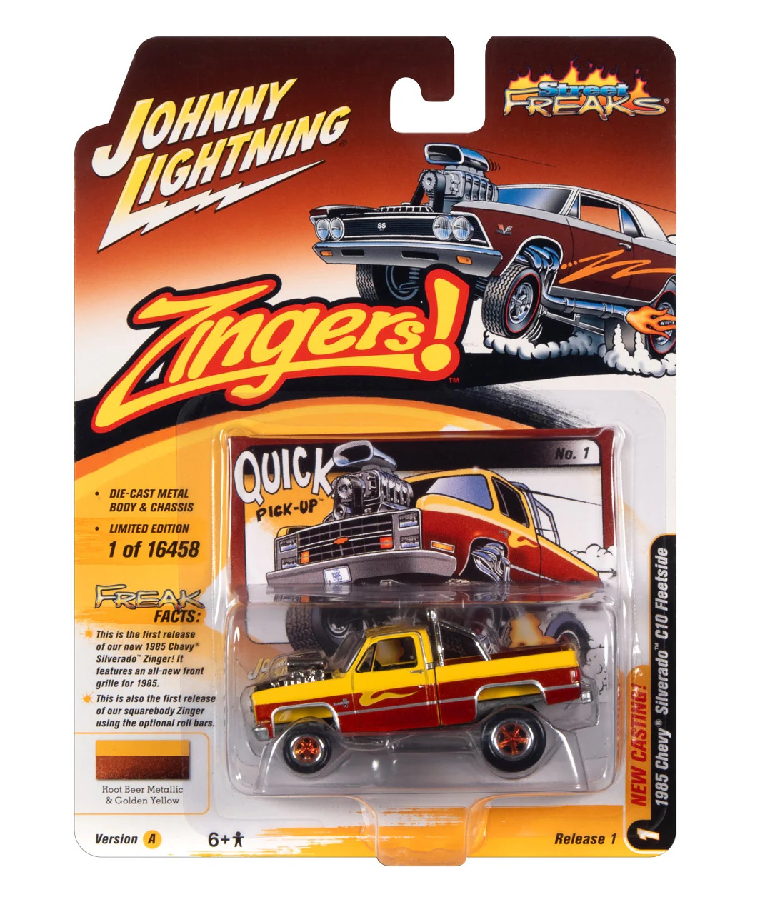 Машинка Johnny Lightning Street Freaks 1985 Chevy Silverado C10