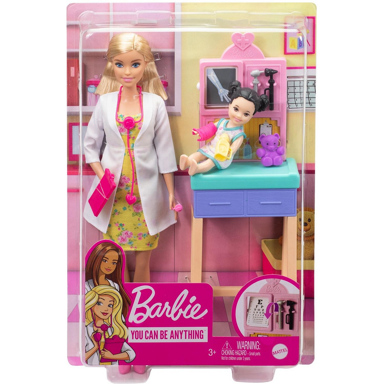 Набор Barbie GTN51 Профессии Педиатр Блондинка