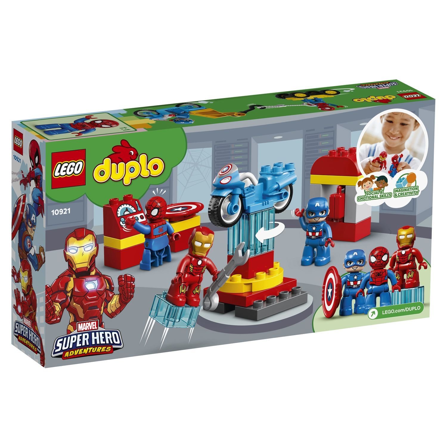 Lego Duplo 10921 Super Heroes Лаборатория супергероев