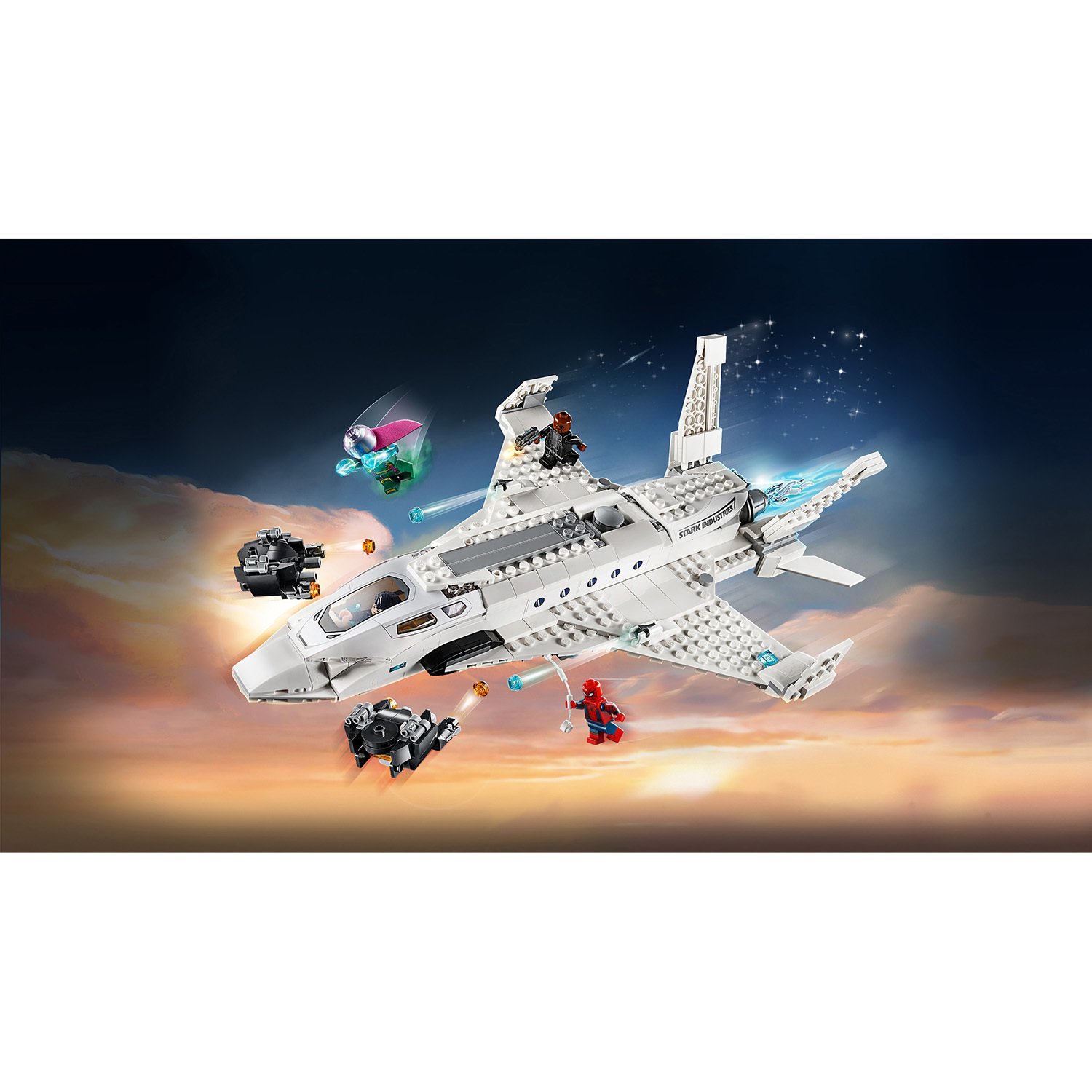 Lego Super Heroes 76130 Реактивный самолёт Старка и атака дрона