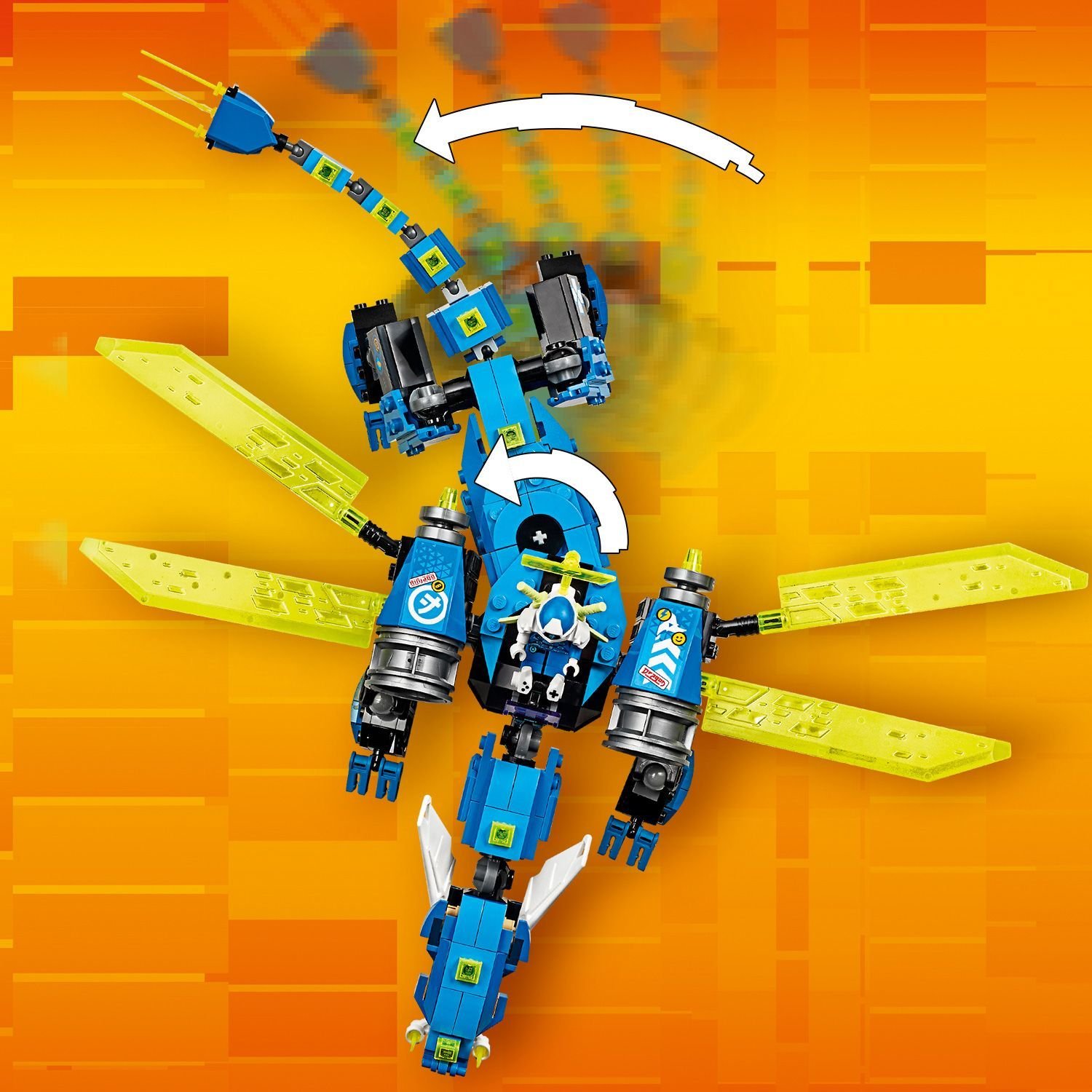 Lego Ninjago 71711 Кибердракон Джея
