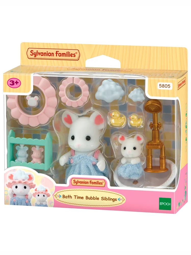 Набор Sylvanian Families 5805 Зефирные мышата и набор для купания
