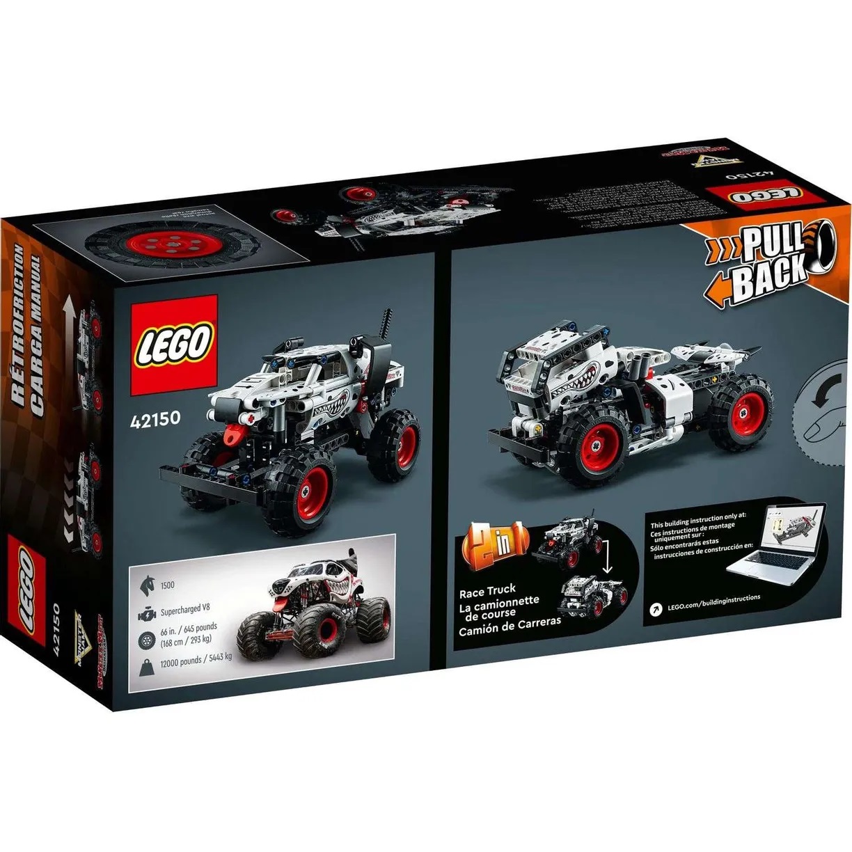 Lego Technic 42150 Monster Jam Далматинец