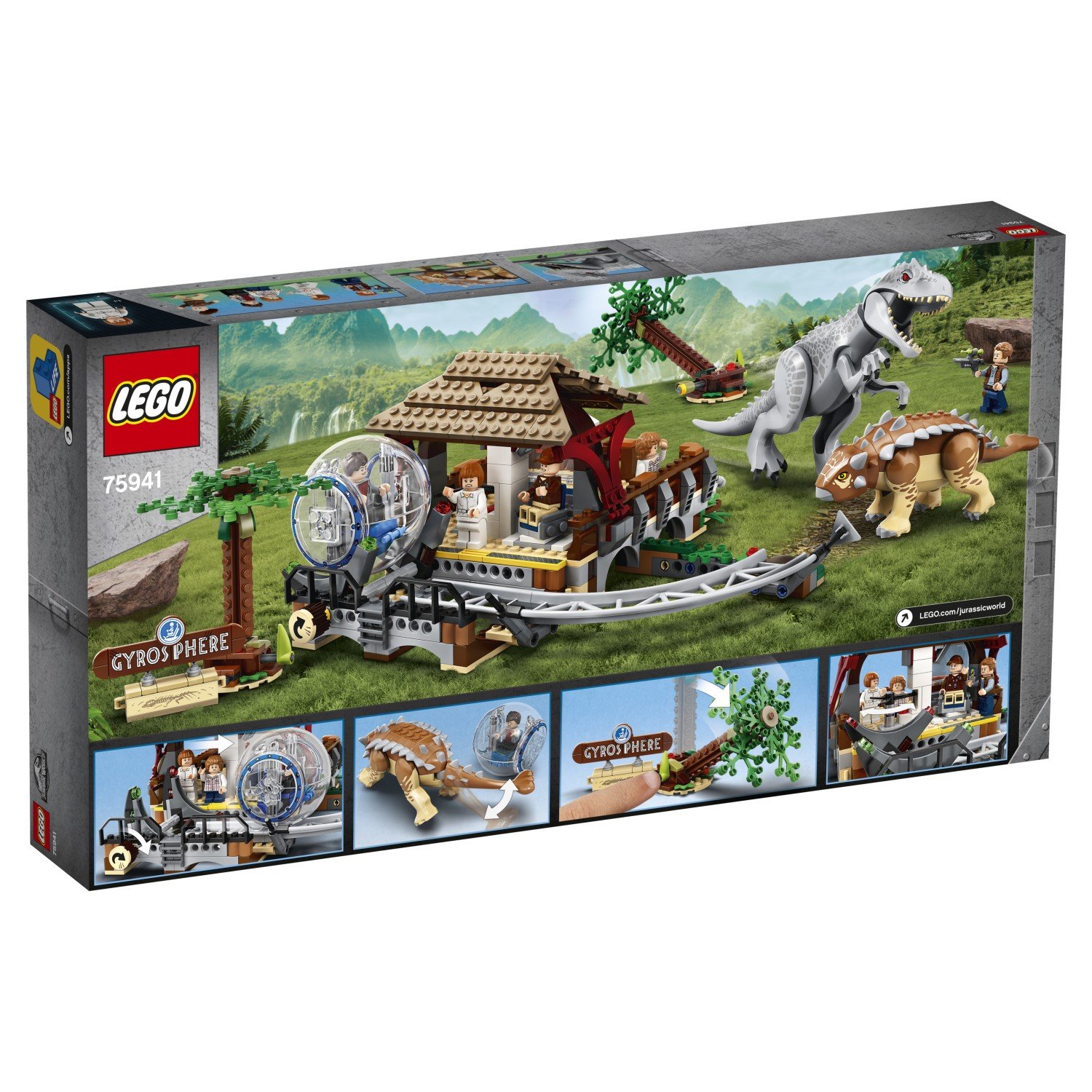 Lego Jurassic World 75941 Индоминус-рекс против анкилозавра