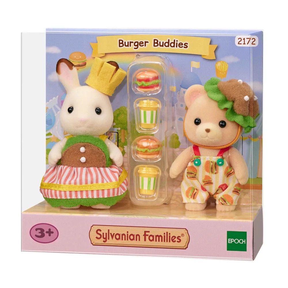 Sylvanian Families Набор Малыши в костюмах гамбургеров