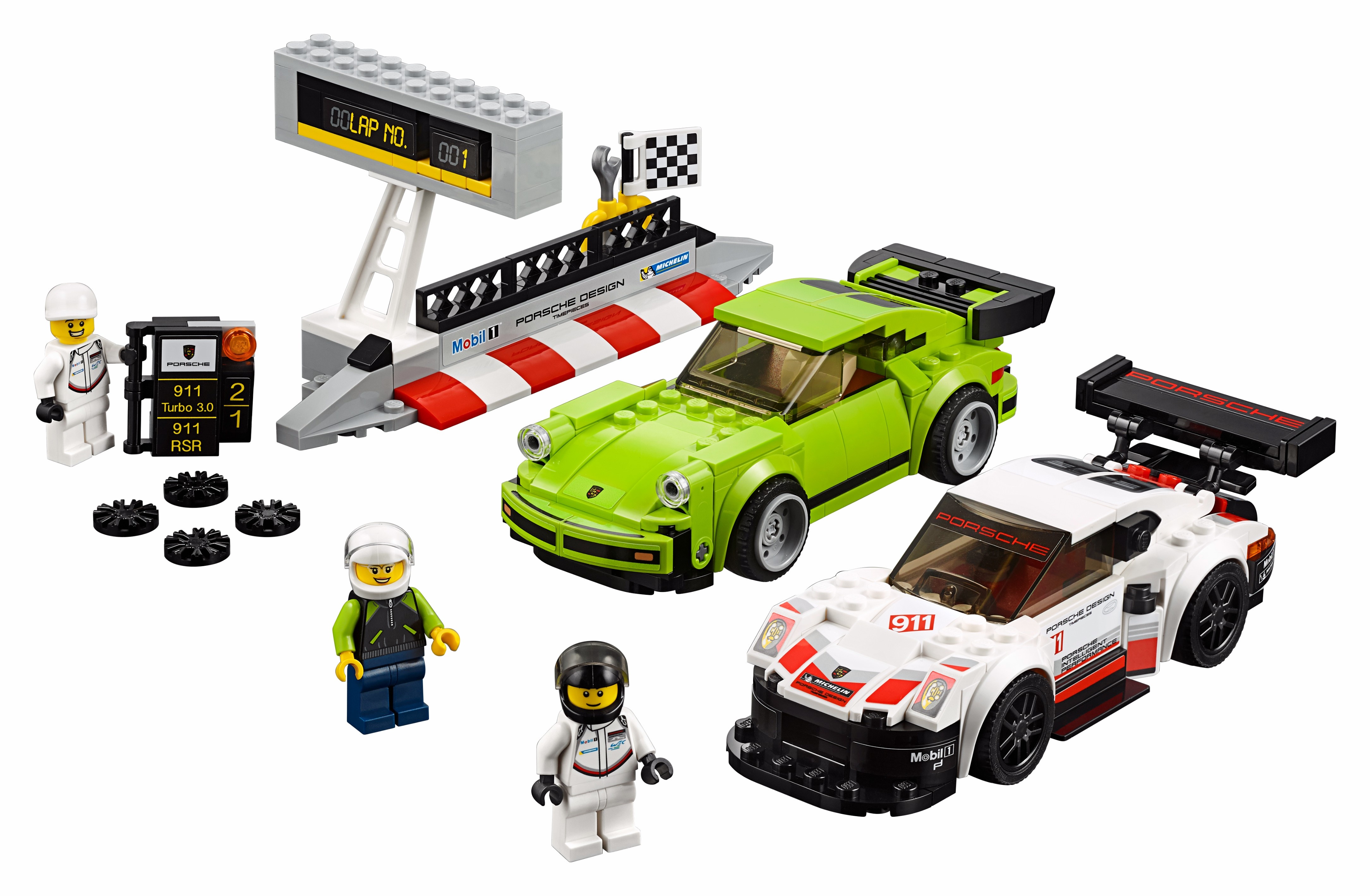Lego Speed Champions 75888 Porsche 911 RSR и 911 Turbo 3.0