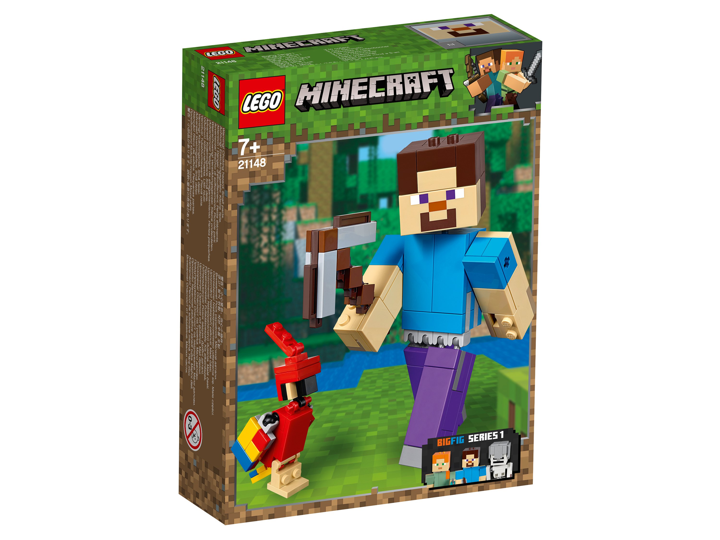 Lego Minecraft 21148 Стив с попугаем