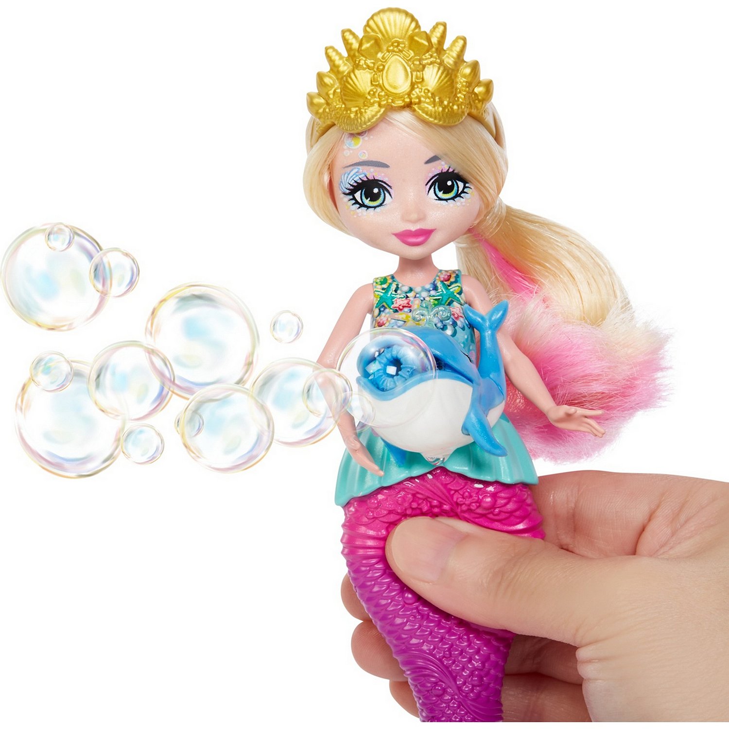 Кукла Enchantimals HFT24 Русалочка с волшебными пузырьками