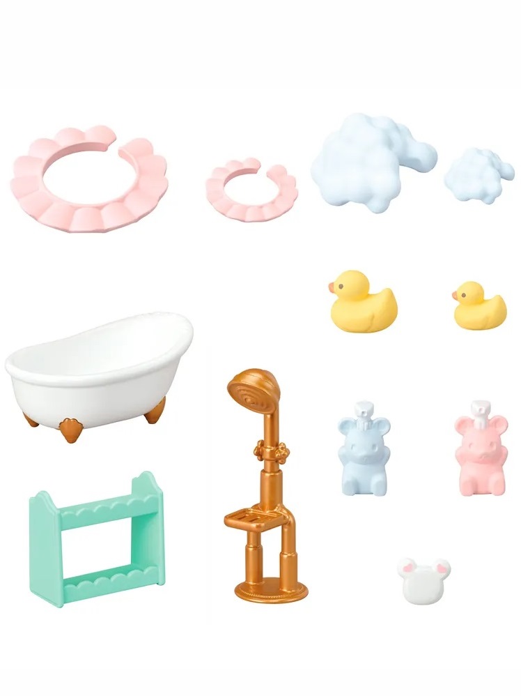 Набор Sylvanian Families 5805 Зефирные мышата и набор для купания