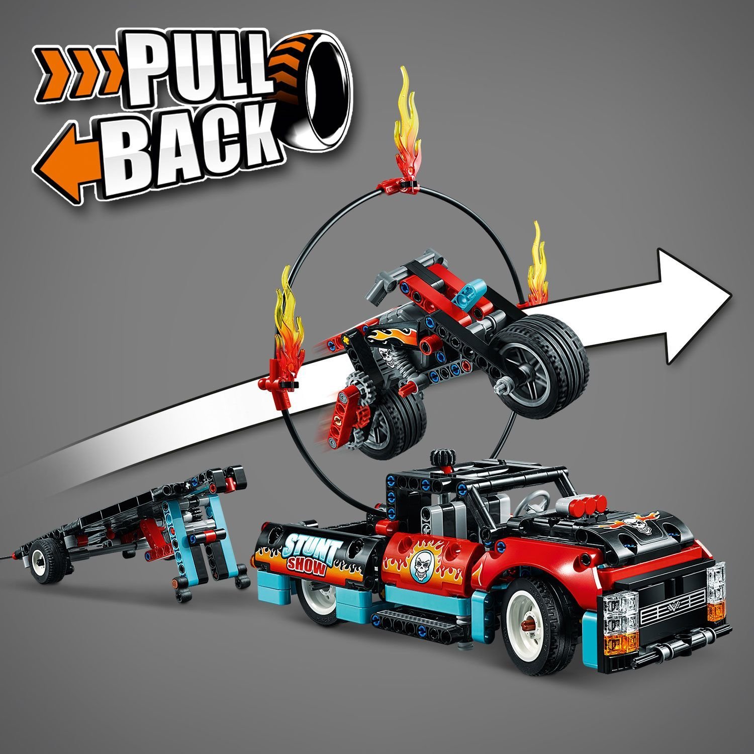 Lego Technic 42106 Шоу трюков на грузовиках и мотоциклах