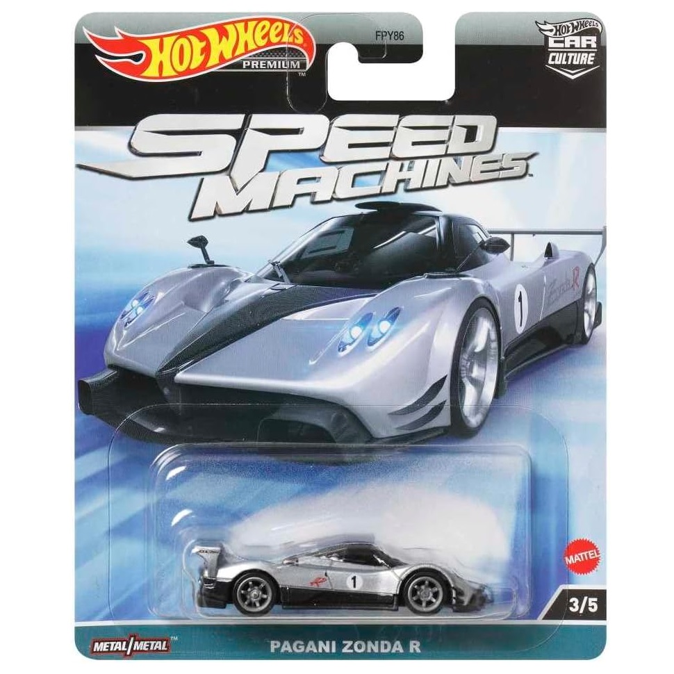 Машинка Hot Wheels Premium HKC42 Pagani Zonda R Car Culture Speed Machines 2023 3/5