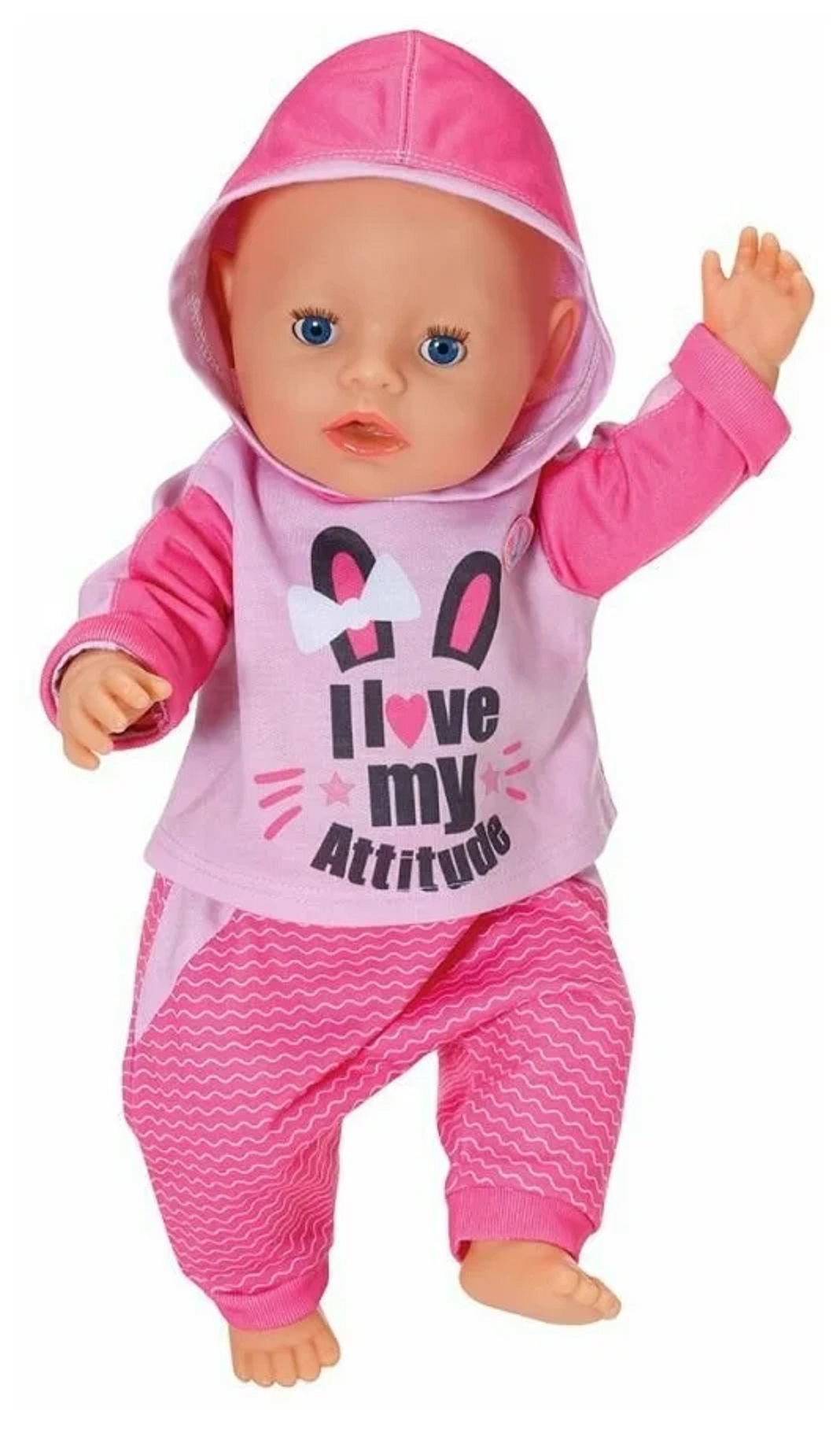 Одежда Zapf Creation Baby Born 830-109 Бэби Борн Спортивный костюмчик розовый, 43 см