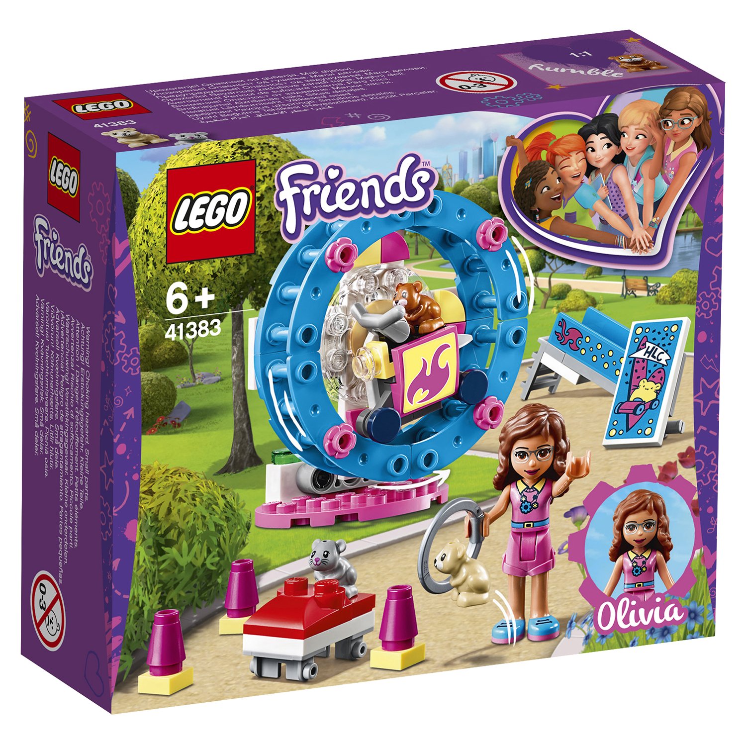 Lego Friends 41383 Игровая площадка для хомячка Оливии 