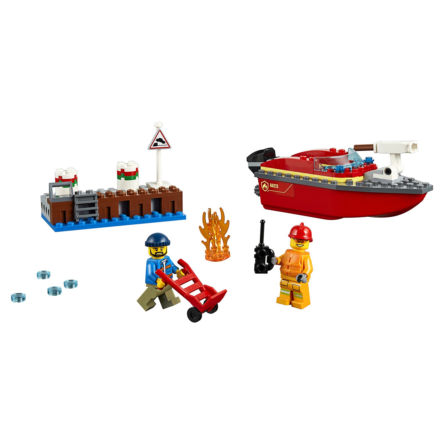 Lego City 60213 Пожарные: Пожар в порту