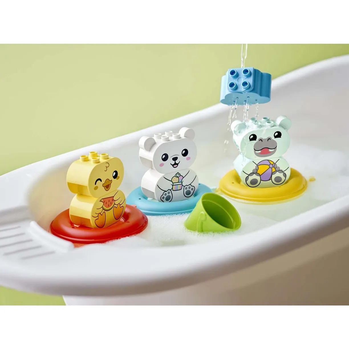 Lego Duplo 10965 Приключения в ванной: плавучий поезд для зверей