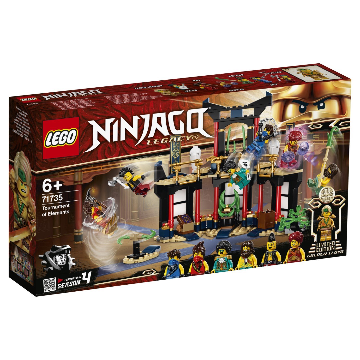 Купить конструктор Lego Ninjago 71735 Турнир стихий (Лего Ниндзяго) -  Кроки.рф