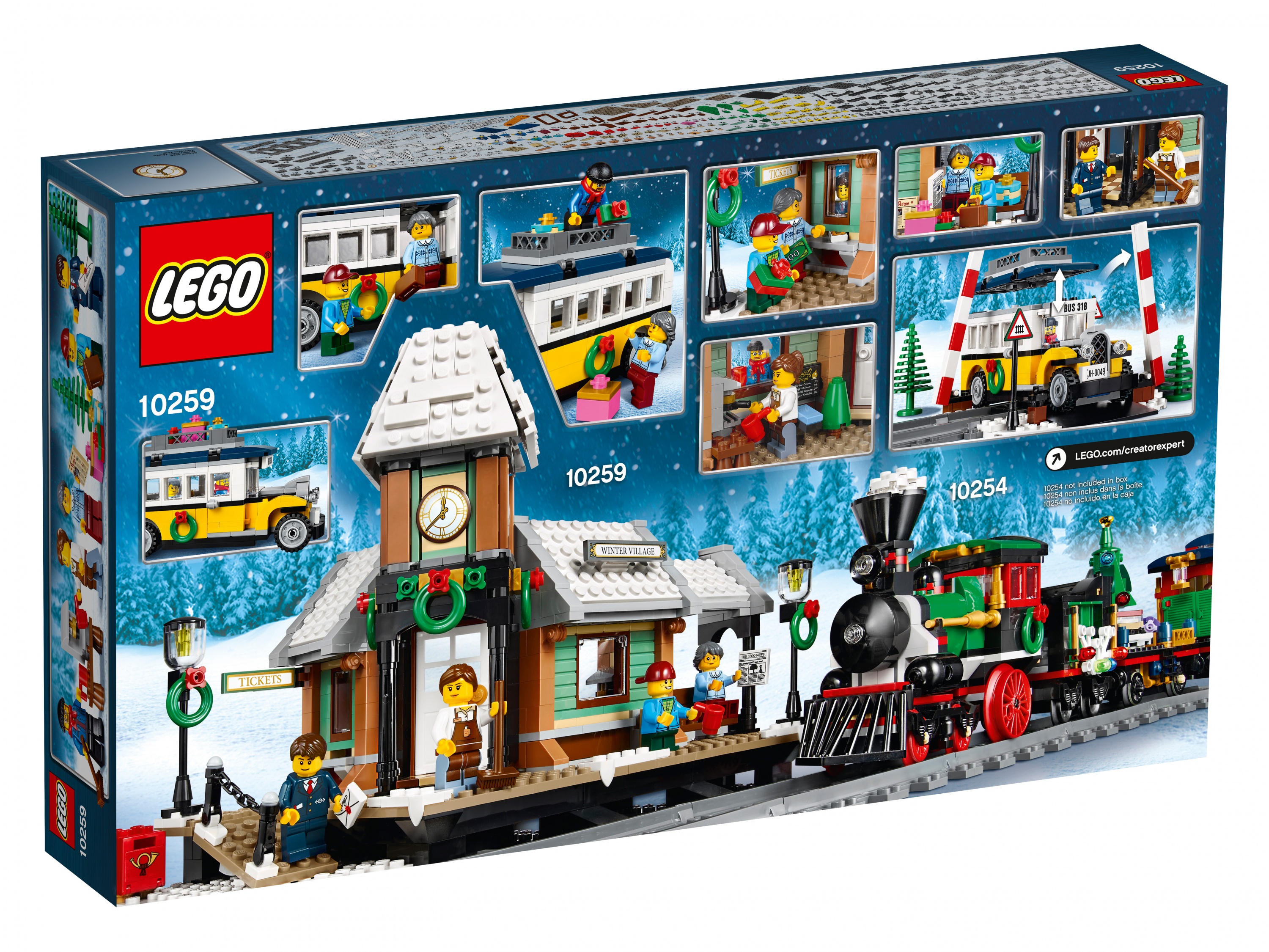 Lego Creator 10259 Железнодорожная станция зимой